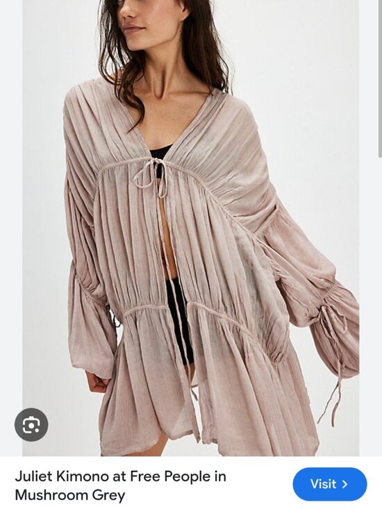 Free People Tops - Free People Juliet Duster in Mushroom Grey